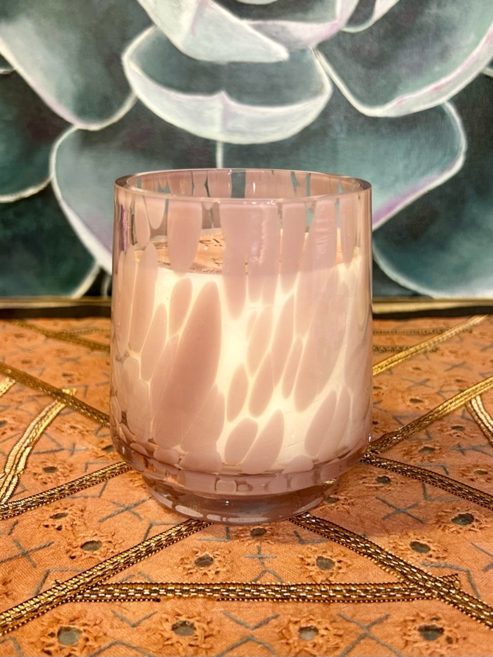 Elum Designs Home Sunday Mimosa Scented Glass Candle